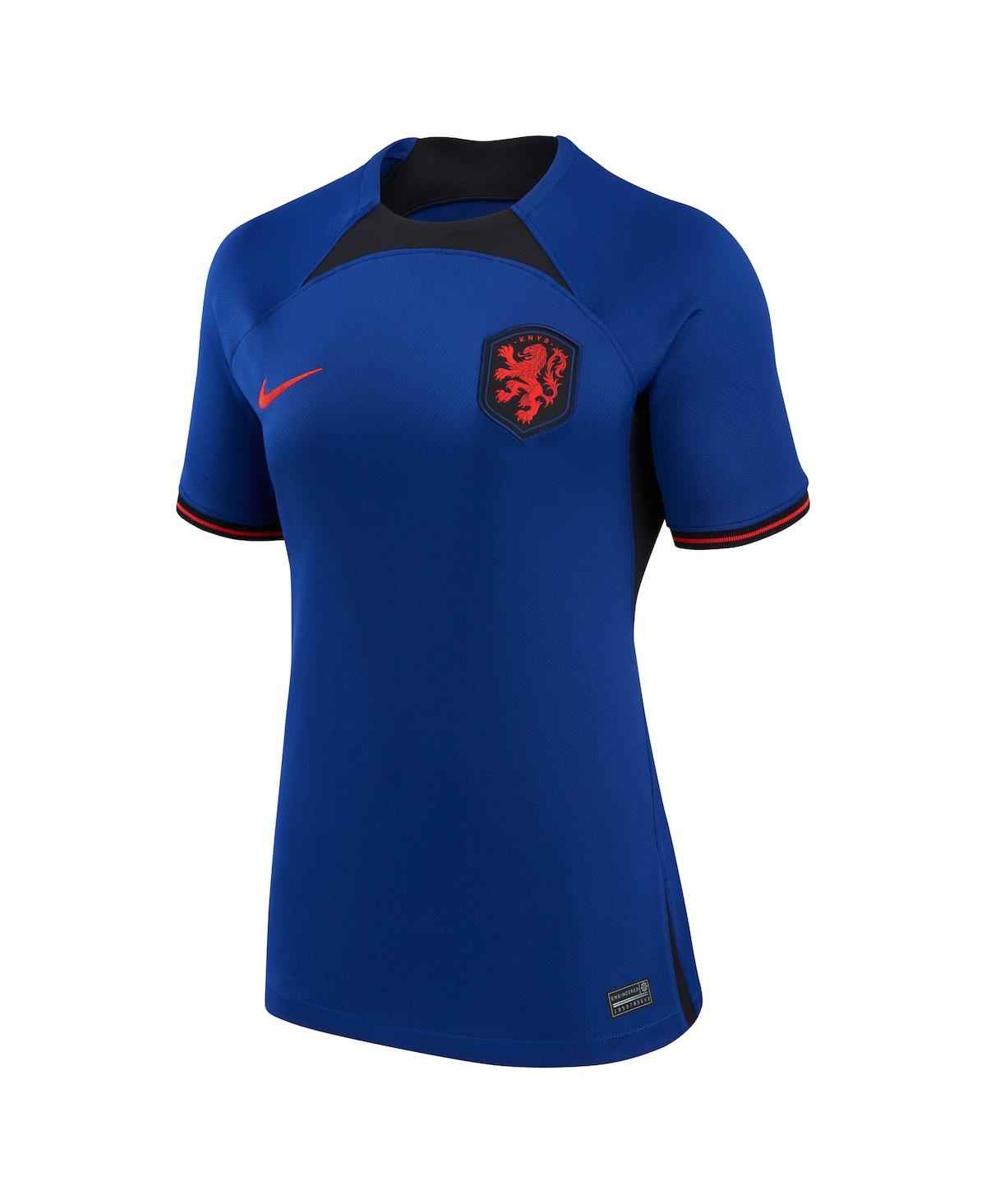 Women's NikeNetherlands National Team 2022/23 Away Breathe Stadium Replica Blank Jersey - Royal