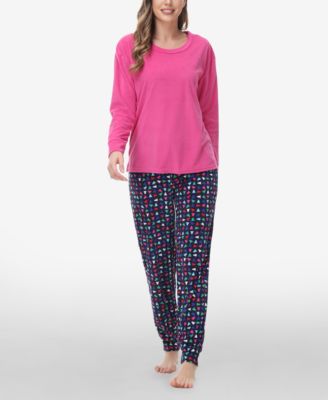 Women's Long Sleeve Crew Top with Jogger, Set of 2