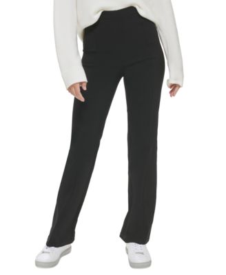 green emerald velvet dress High Rise Pull On Mini Flare Pant for Tall Women in Black 12 / Tall / Black