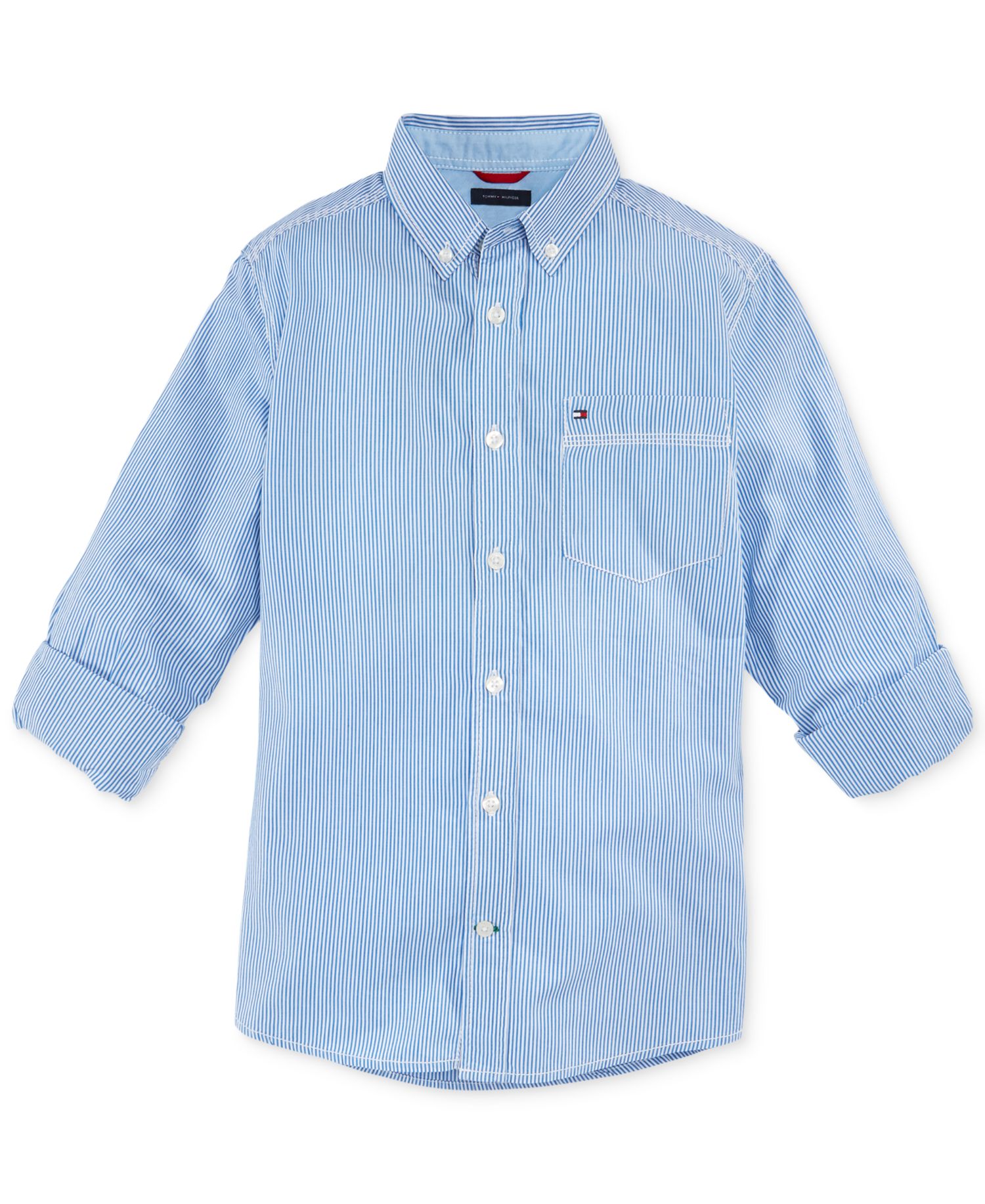 Toddler and Little Boys Tommy Striped Button-Down Shirt