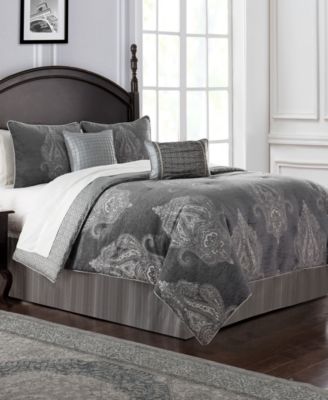 Waterford CLOSEOUT! Ryan Medallion Reversible 6 Piece Comforter Set ...