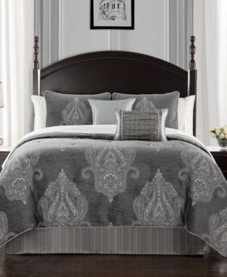 Waterford Closeout! Arezzo Reversible 6 Piece Comforter Set, Queen In