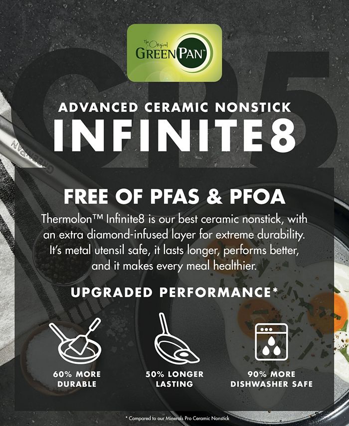 GreenPan Aluminum, Stainless Steel 8Quart Stock Pot with Lid Macy's