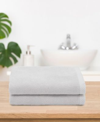 Ediree Turkish Cotton 2 Piece Fingertip Towels Set