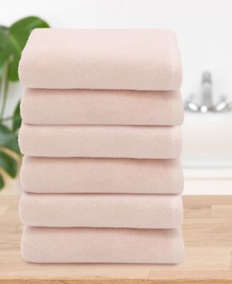 Ediree Turkish Cotton 6 Piece Hand Towels Set