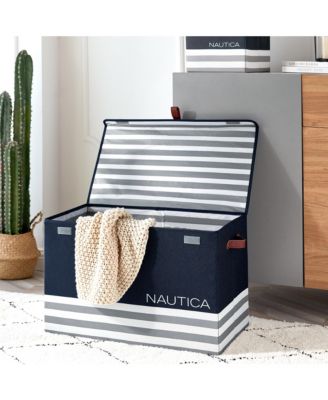 Folded Large Storage Trunk with Lid Stripe