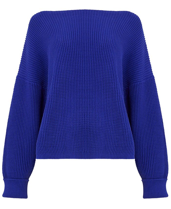 French Connection Millie Mozart Cotton Waffle-Knit Sweater & Reviews ...