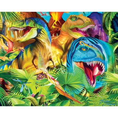MasterPieces Glow in the Dark  4-Pack 100 Piece Jigsaw Puzzles - V2
