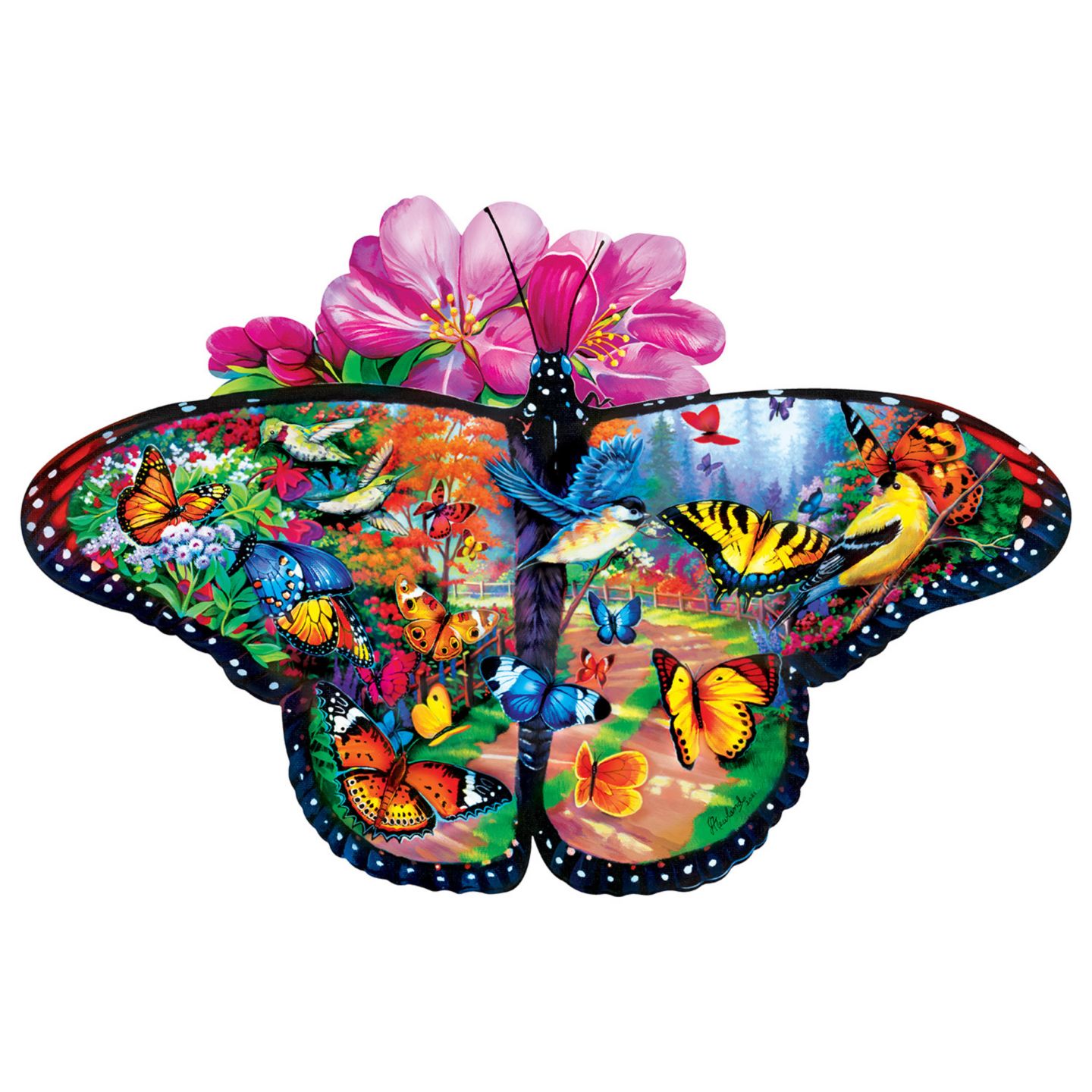 Детский пазл MasterPieces Puzzles MasterPieces Garden Gathering - 100 Piece Shaped Jigsaw Puzzle, цвет: Разноцветный — фото 2