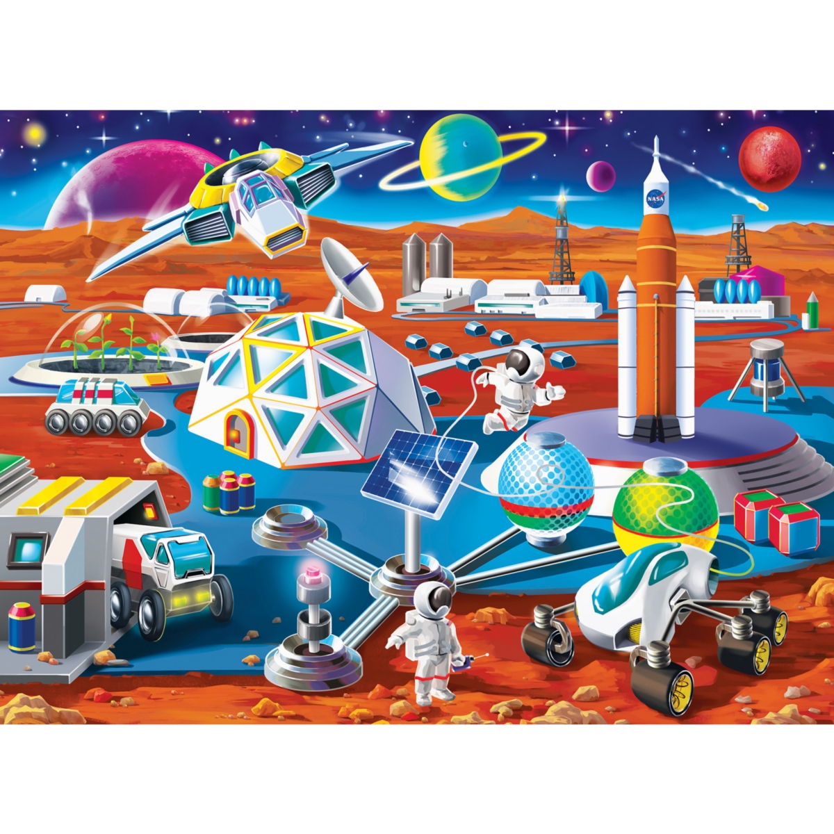 Masterpieces Nasa - Mars Mission 100 Piece Jigsaw Puzzle for Kids