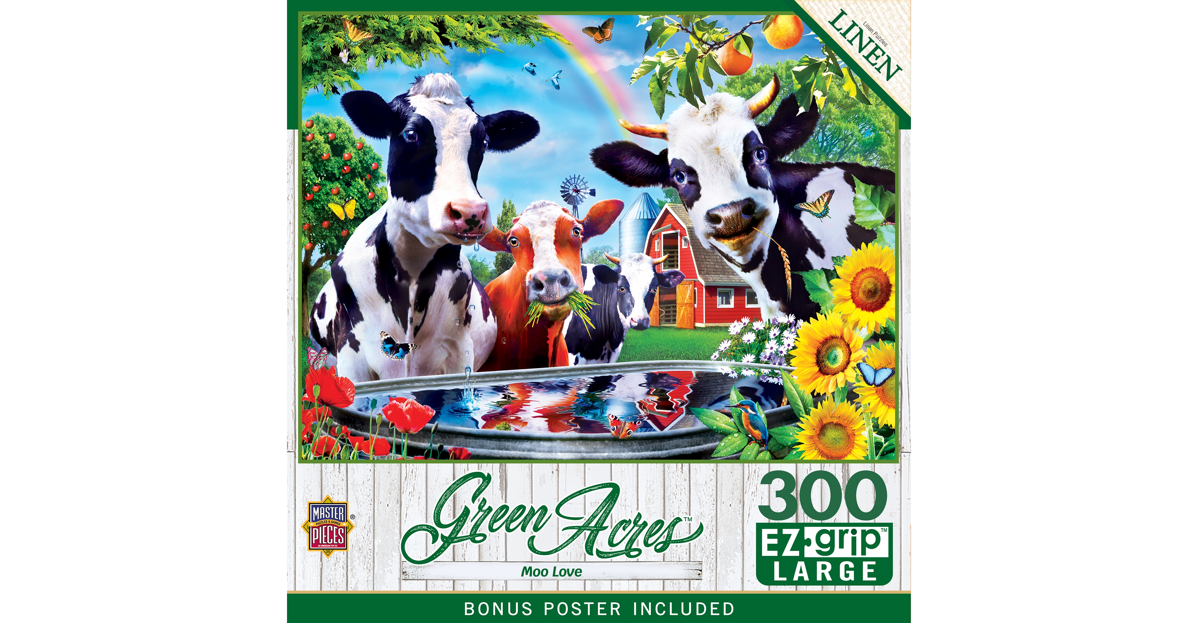 MasterPieces Green Acres - Moo Love 300 Piece Ez Grip Jigsaw Puzzle