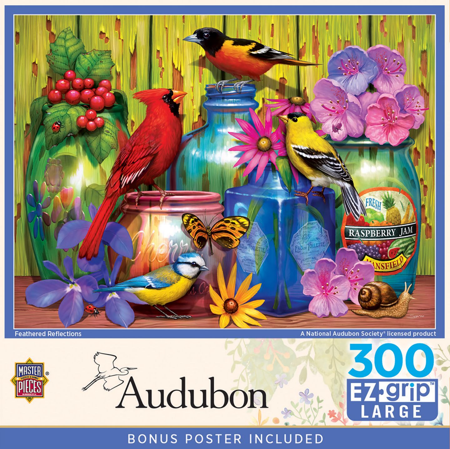 Детский пазл MasterPieces Puzzles EZ-Grip Feathered Reflections 300-Piece Puzzle, Ages 14+, цвет: Разноцветный — фото 1