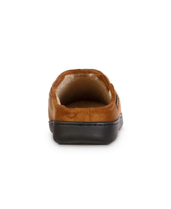 Isotoner Men's Microterry And Waffle Travis Hoodback Slipper | SHEIN A