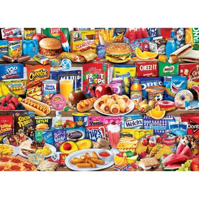 MasterPieces Flashbacks - Kids Favorite Foods 1000 Piece Jigsaw Puzzle