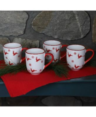 Winterfest Holiday Mugs, Set of 4