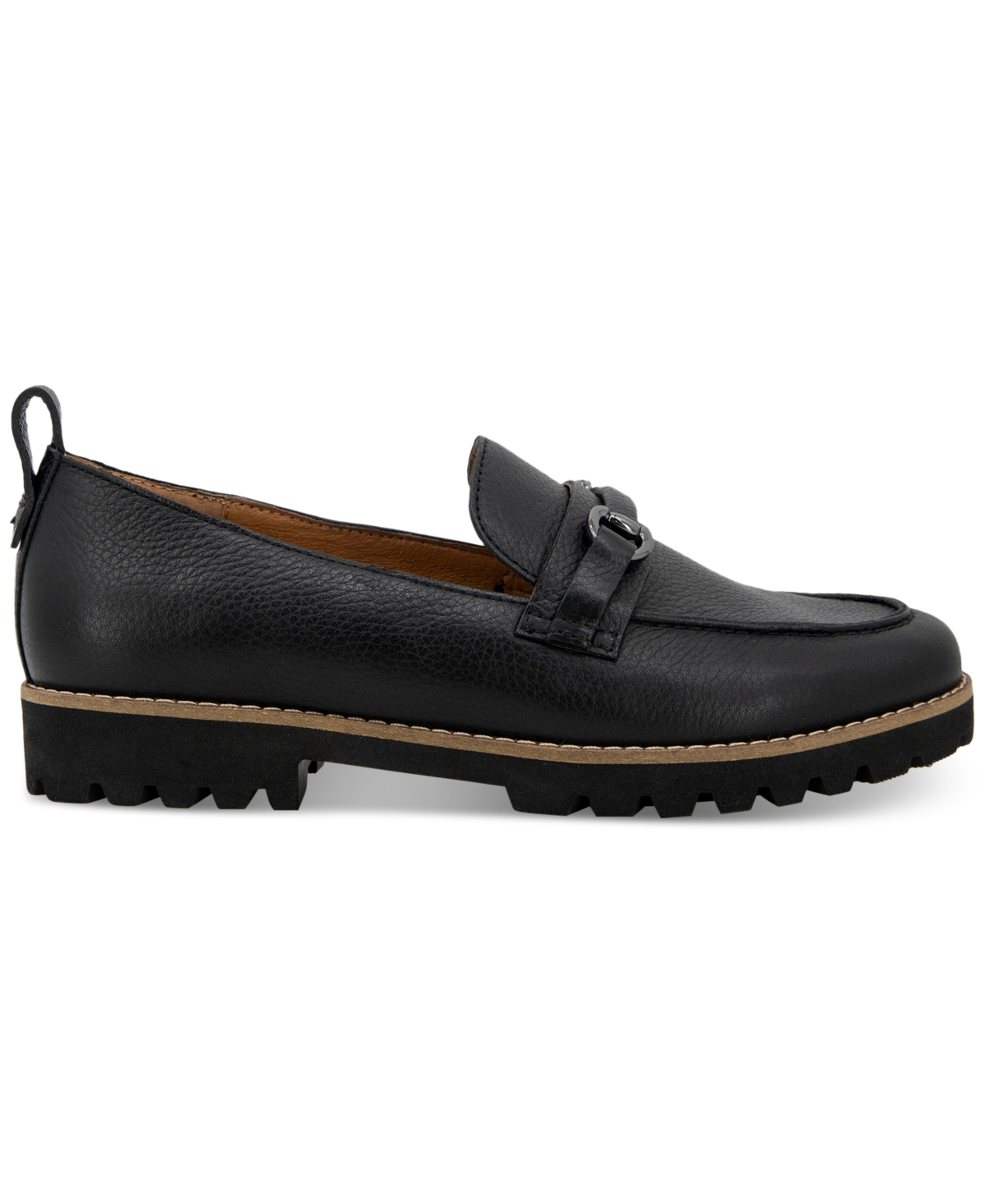 Gentle Souls Women s Eugene Lug Bit Buckle Loafer Flats Dark Brown Snake Smart Closet