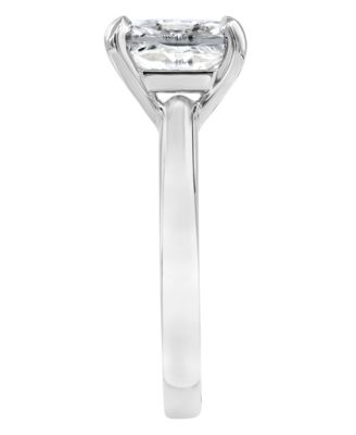 Certified Lab Grown Diamond Radiant-Cut Solitaire Engagement Ring (3 ct. t.w.) in 14k Gold