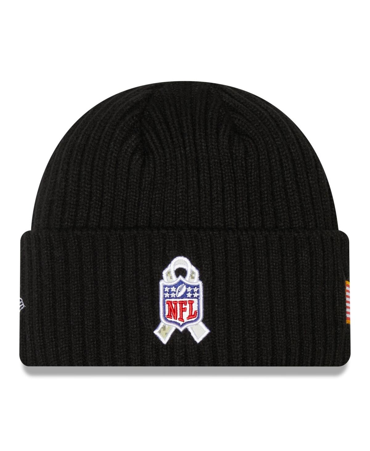 Shop New Era Big Boys  Black Cleveland Browns 2022 Salute To Service Knit Hat
