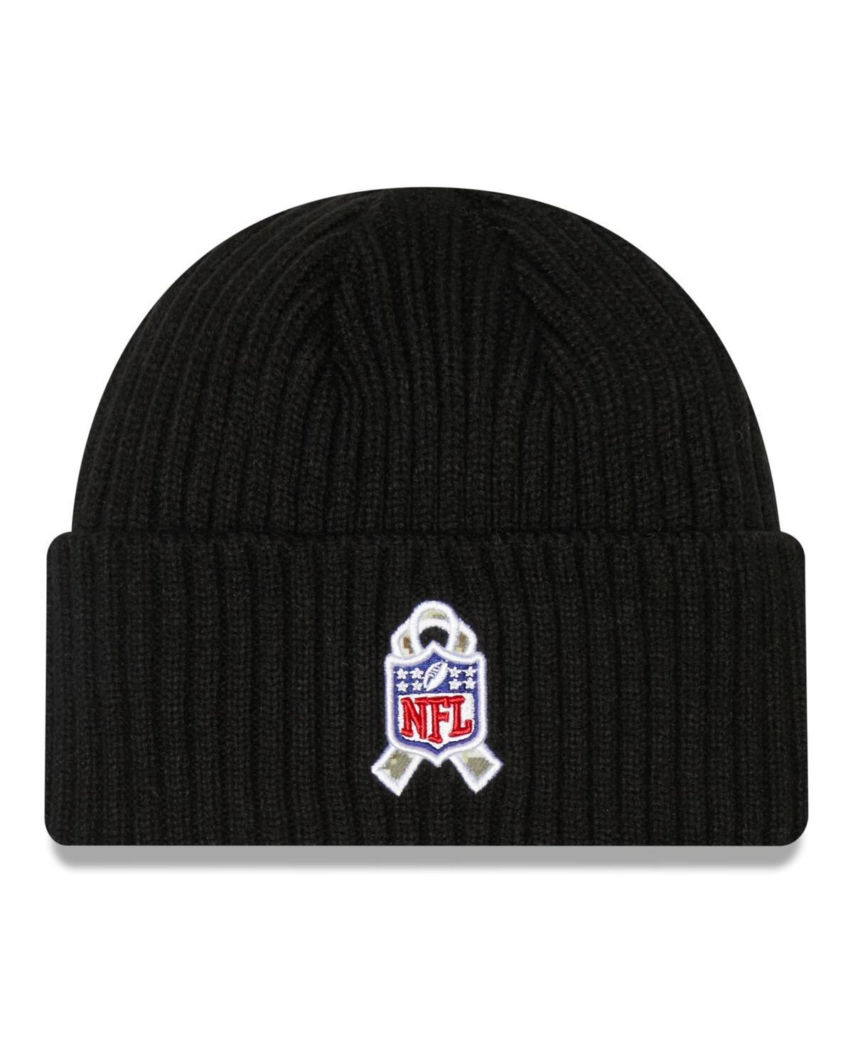 Shop New Era Big Boys  Black Pittsburgh Steelers 2022 Salute To Service Knit Hat