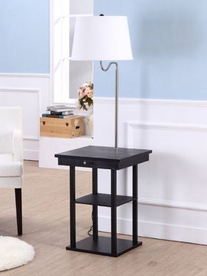 Madison 56" LED Table and Lamp Combo with USB Port and Outlet