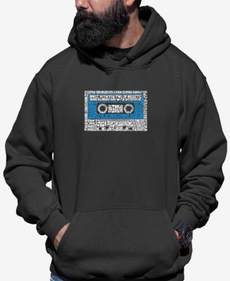 Men's 80s One Hit Wonders Word Art Hooded Sweatshirt