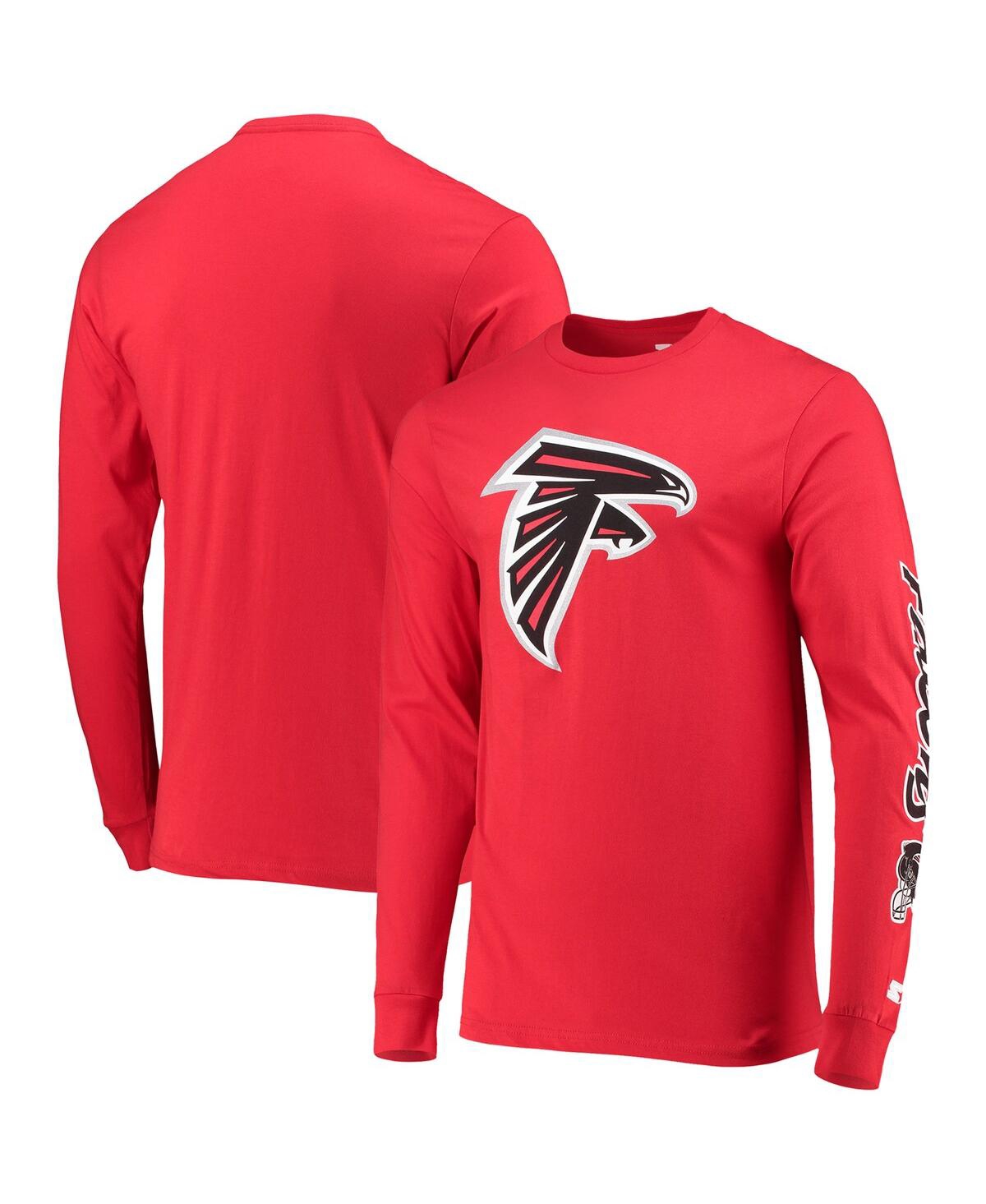 Shop Starter Men's  Red Atlanta Falcons Halftime Long Sleeve T-shirt