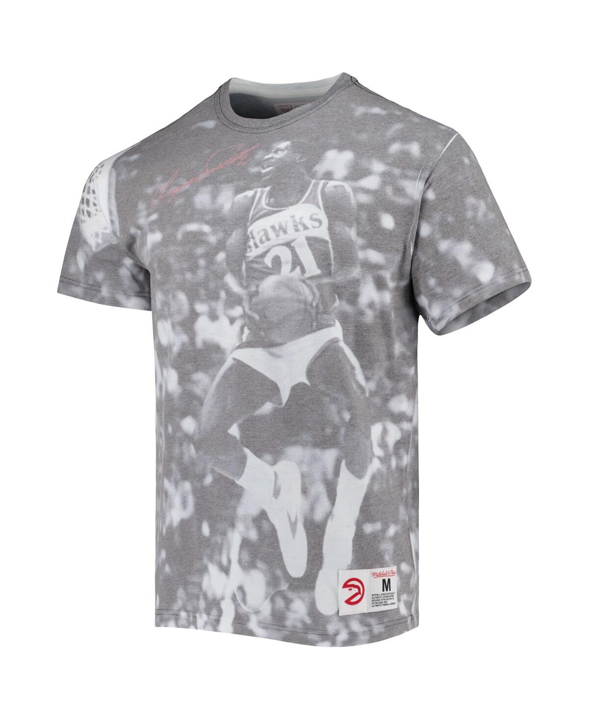 Mitchell & Ness Men's  Spud Webb Gray Atlanta Hawks Above The Rim Sublimated T-shirt In Gray
