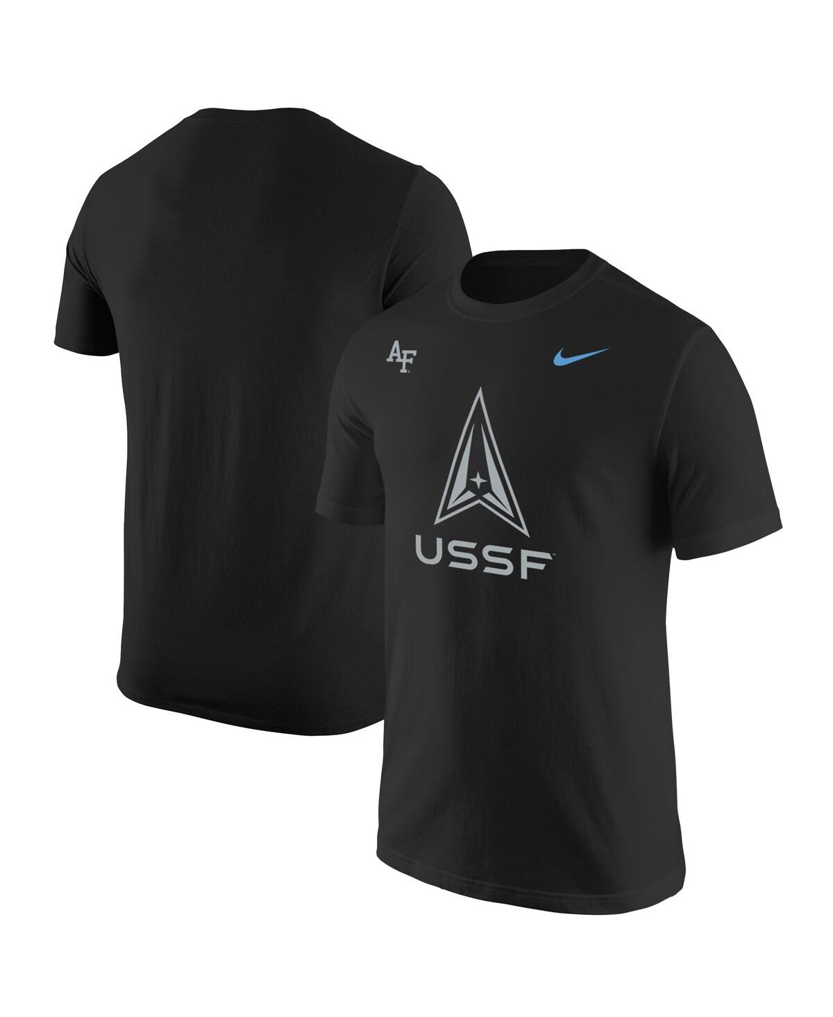 Men's Nike Black Air Force Falcons Space Force Rivalry Logo Core T-shirt