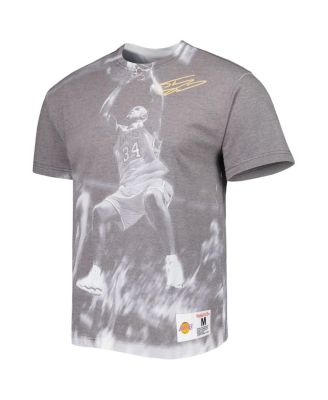 Men's Shaquille O'Neal Gray Los Angeles Lakers Above The Rim Sublimated T-shirt