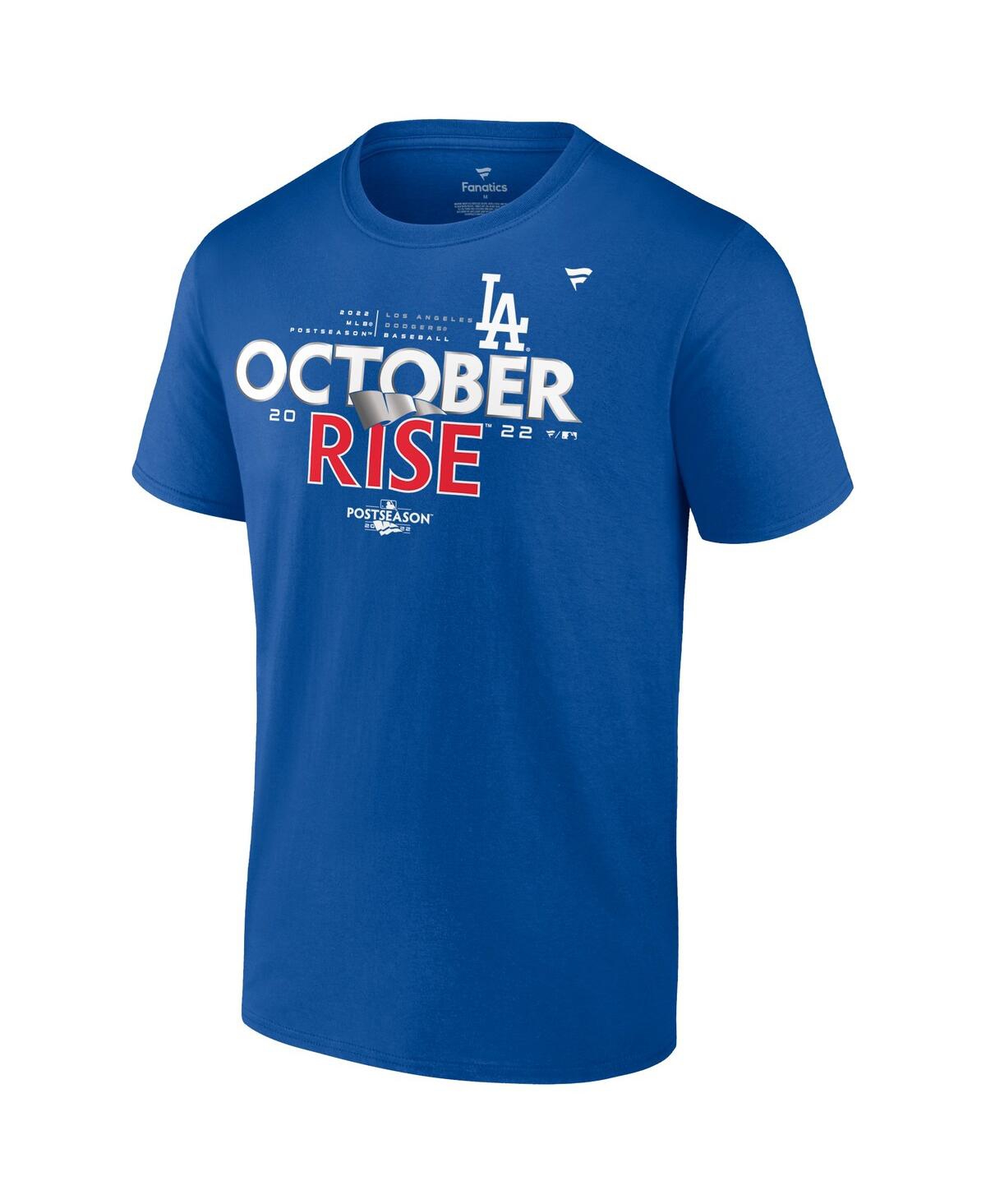 Men's FanaticsLos Angeles Dodgers 2022 Postseason Locker Room T-shirt - Royal