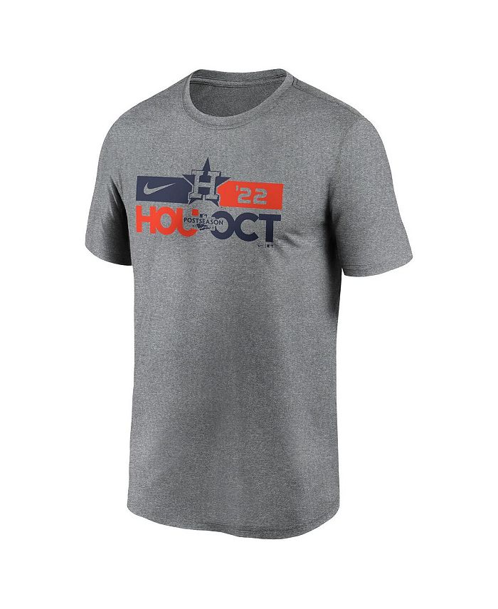 Nike Men's Heather Charcoal Houston Astros 2022 Postseason T-shirt - Macy's