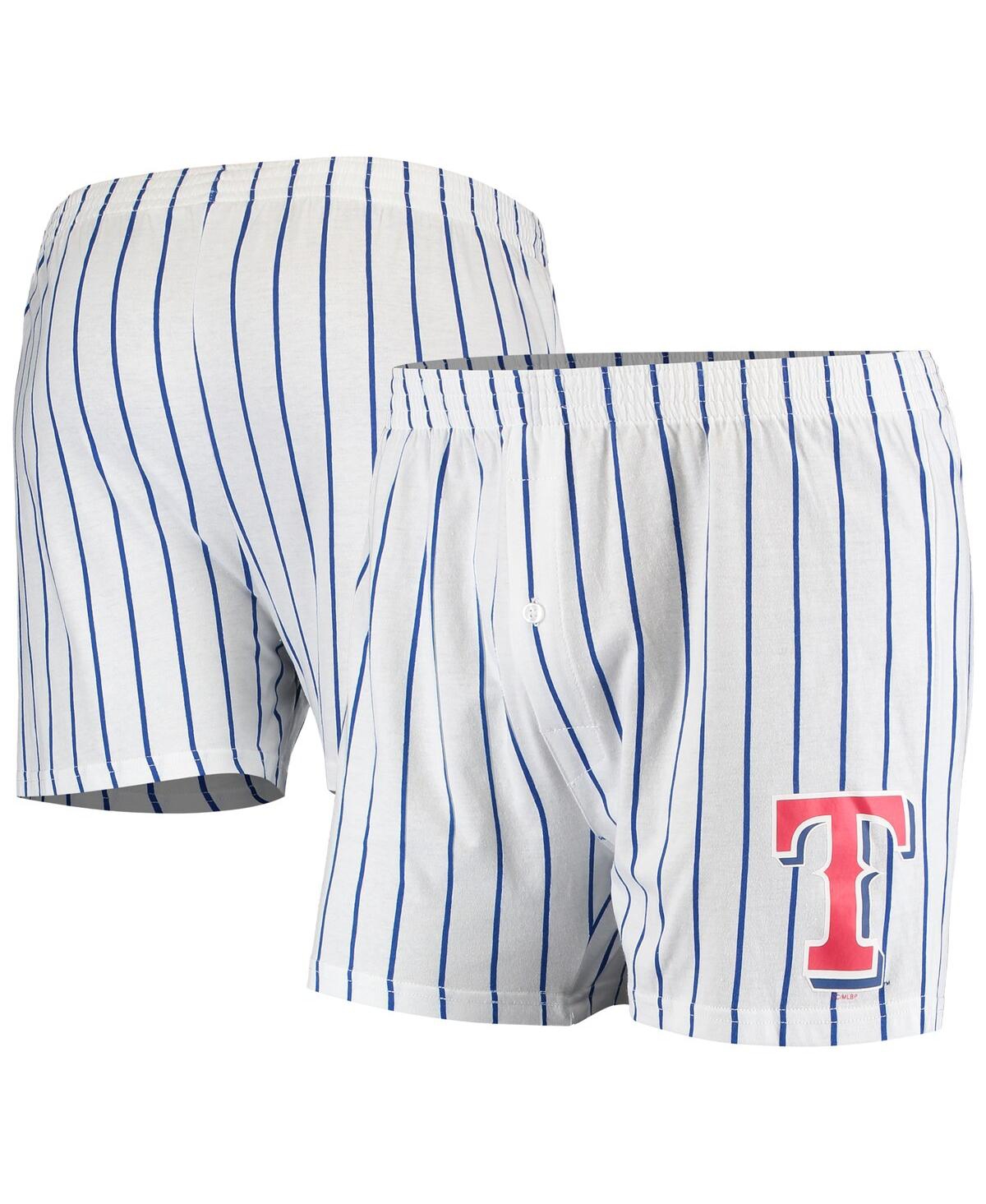 Shop Concepts Sport Men's  White Texas Rangers Vigor Boxer Shorts
