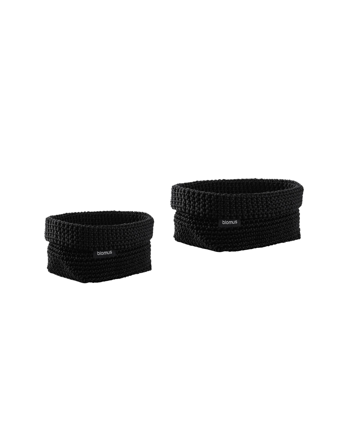 blomus Tela Crochet Storage Basket 2 Piece Set