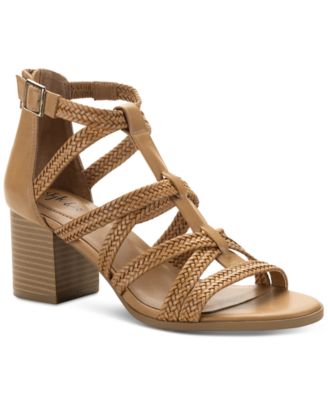 Style & Co - Women's Josettee Strappy Block-Heel Sandals