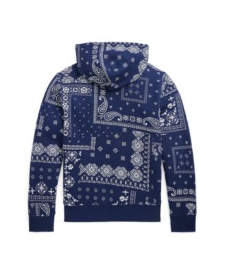 Polo Ralph Lauren Big Boys Bandana-Print Fleece Hoodie Macy's