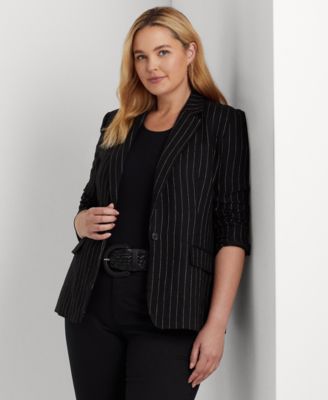 Lauren Ralph Lauren - Plus Size Linen-Blend Blazer
