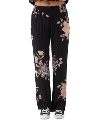 O'Neill - Juniors' Johnny Pull-On Floral Printed Pants