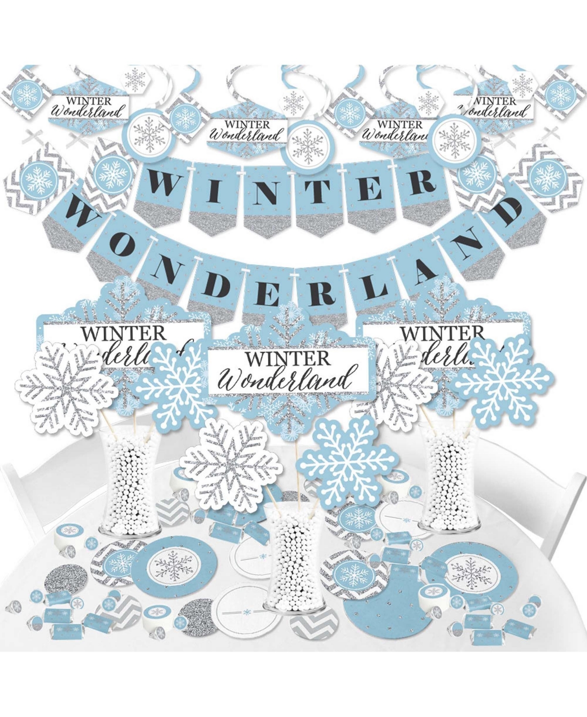 Winter Wonderland Party Favor Tag in Blue  Winter wonderland party, Party  favor tags, Winter wonderland baby shower