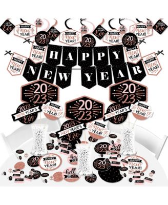 Big Dot of Happiness Rose Gold Happy New Year - 2023 New Year's Eve ...