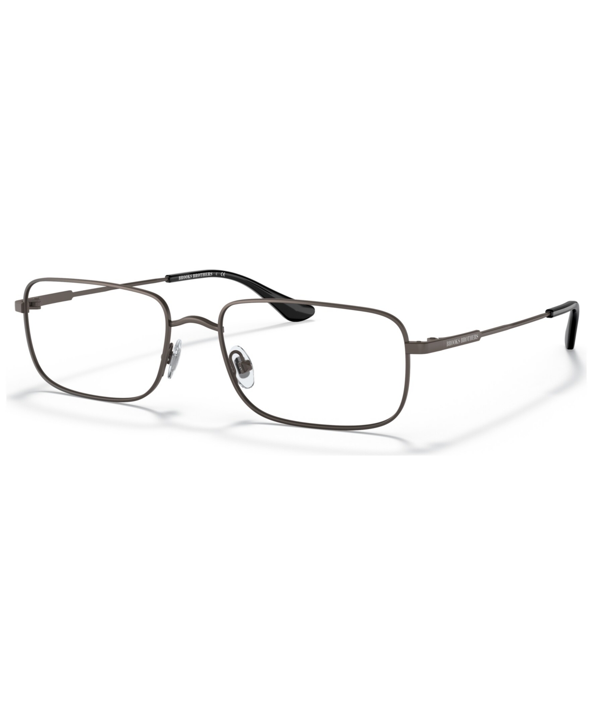 Men's Rectangle Eyeglasses, BB109857-o - Matte Gunmetal