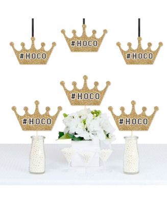 Big Dot of Happiness Hoco Dance - Crown Decorations DIY Homecoming ...