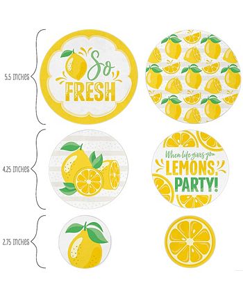 So Fresh Lemon Citrus Party Centerpiece Sticks - Set Of 15, Table Toppers For Lemonade Theme Decor - View #3