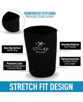 Reusable Neoprene Medium Coffee Sleeve – Fits 22oz to 24oz Iced Cups