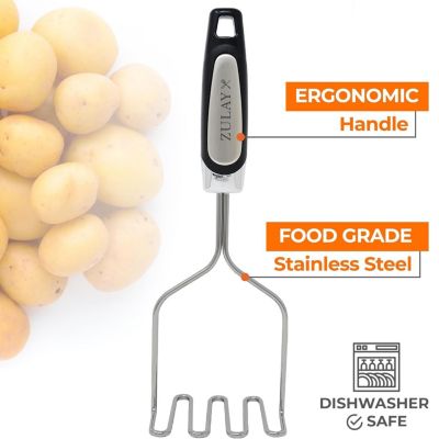 Premium Masher Hand Tool and Potato Smasher Metal Wire Utensil