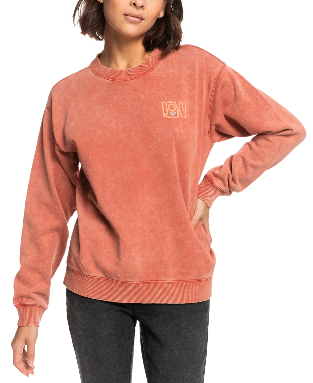  Roxy Juniors' A True Story Long-Sleeve Sweatshirt