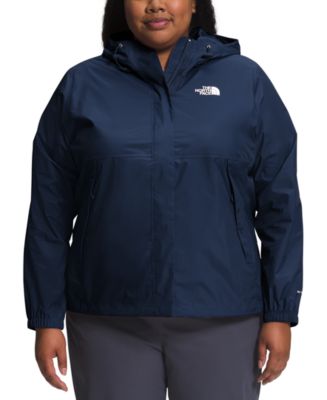 THE NORTH FACE Parka impermeable Plus Antora para mujer, Verde té