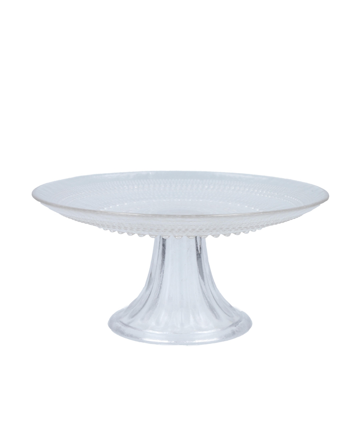 Fortessa Jupiter Mini Cake And Cupcake Stand, 8.5" X 4.1" In Clear