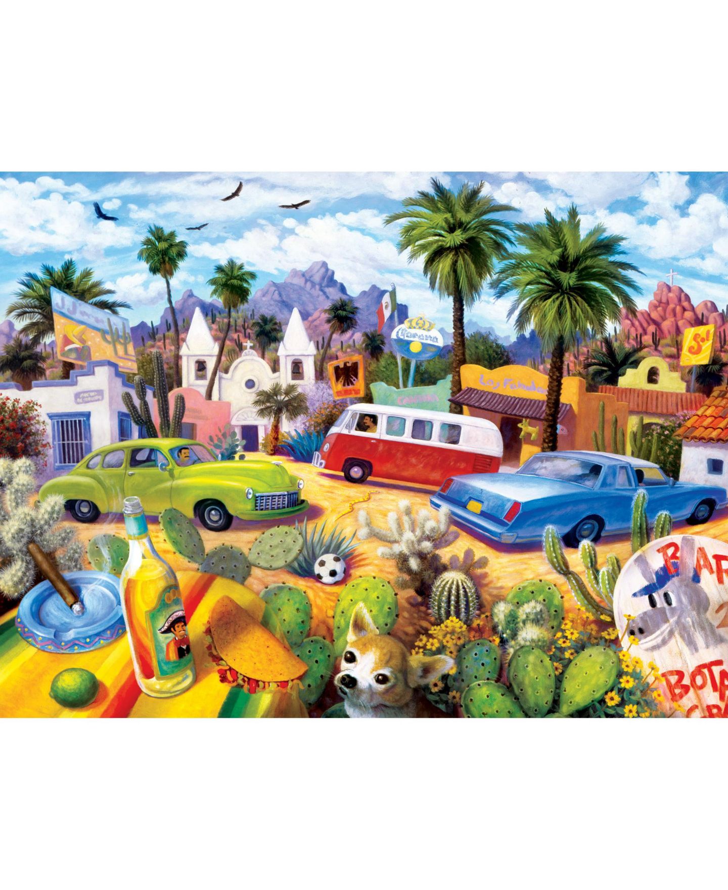 Детский пазл MasterPieces Puzzles Roadsides of the Southwest 500 Piece Jigsaw Puzzle, цвет: Разноцветный — фото 2