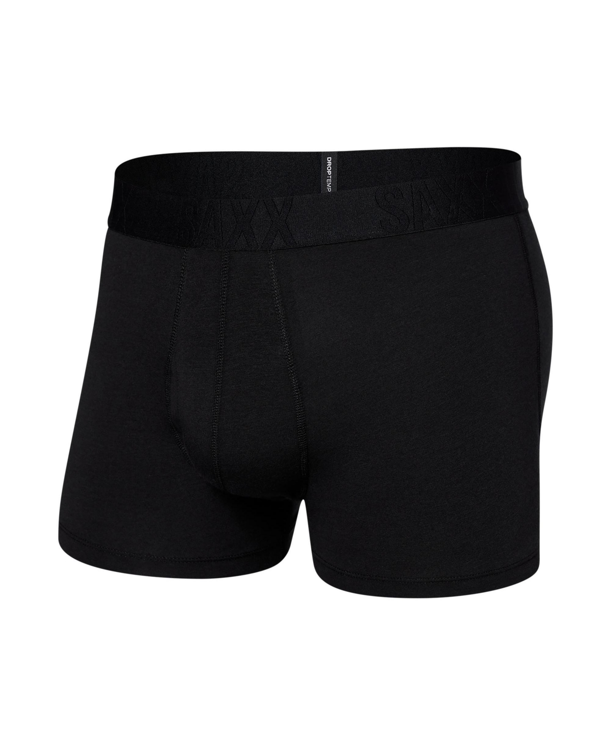 Shop Saxx Men's Droptemp Cooling Cotton Slim Fit Trunk In Black