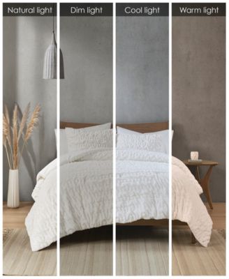 Blair Ruched 3-Pc. Faux Fur Comforter Set, King/California King